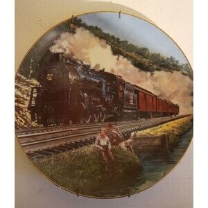 1988 Classic American Trains "HOMEWARD BOUND" Ltd Edition Collectors Plate